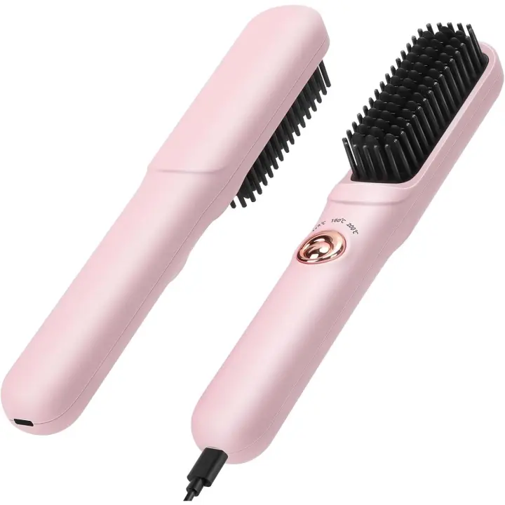 Peine alisador de Cabello inalámbrico, para todo tipo de Cabello, rápido 18 segundos, automático 30 minutos - 1