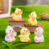 Figura De Anime Pato Amarillo Pequeño Adorno Creativo Para Coche Accesorios De Decoración Miniatura Regalos - details 2