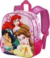 Mochila 3D Pequeña Princesas Disney Palace Rosa. Tamaño 31x26x11cm. KARACTERMANIA - details 0