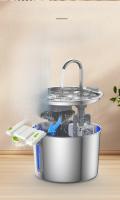 Fuente De Agua Automática Para Gatos TY09 2.2L En Acero Inoxidable Con Bomba Silenciosa USB Filtro Incluido Dispensador De Agua Para Mascotas - details 5