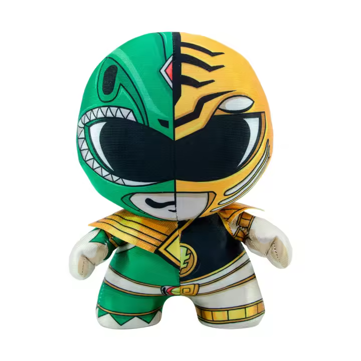 Peluche dznr power rangers verde - blanco - 1