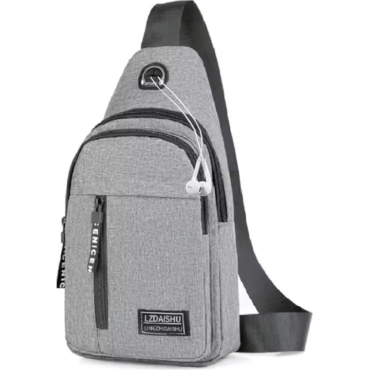 Mochila de Nailon para hombre, antirobo, informal, para senderismo, cycling y Viajes al Aire Libre (GRIs) - 1