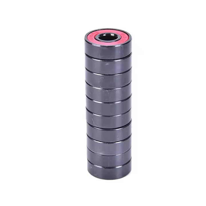 Juego De 10 Rodamientos De Bola Profunda 608 2RS Acero Sellado Para Patinetas Y Accesorios De Skateboarding 608RS 608-2RS - 1