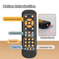 Juguete Educativo Para Bebés Control Remoto De TV Con Cubierta De Silicona Suave Música Y Luz Aprendizaje Temprano Para Niños - details 4