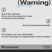 Afeitadora Manual Colorlamb Para Hombres Con Mango De Metal Plegable Seguridad Single Edge 30 Hojas De Afeitar Nueva Estilo Barber Shaver - details 12