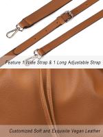 Bolso De Hombro Para Mujer Elegante Bolso Cruzado De Moda Para Uso Diario Casual Bolsa De Mano Con Bolsillos Internos Material PU - details 5