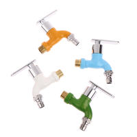 Grifo De Pared Montado 1/2" Hombre En 4 Colores Con Conector Rápido Para Máquina De Lavar Jardín Y Balcones Material Plástico - details 6
