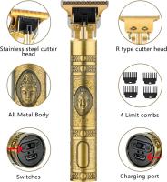 Máquina Cortar Pelo 4 peines de límite, Cortapelos Hombre Profesional con blade T impermeable, USB Recargable Cortapelos Eléctrico Inalámbrico, Regalo de los hombres(Gold) - details 0