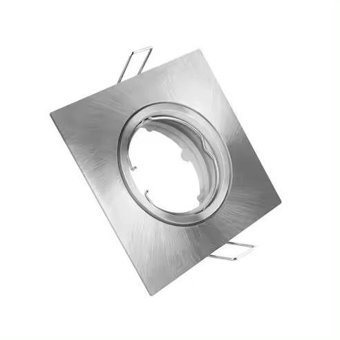 Kit Aro Basculante Matel Cuadrado Niquel para Focos Empotrables LED - 1