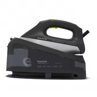 Centro de planchado 3000W 7bar TAURUS Sliding Pro 3000 Non Stop  | Vapor Continuo 130 g/min, Suela de cerámica, 918693000, Negro - 1
