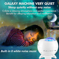 Proyector De Estrellas Aurora Lámpara Nocturna Pequeña Con Ambiente Galaxia Luz De Invierno Recargable USB Altavoz De Cielo Estrellado - details 3