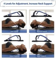 Masajeador De Espalda Y Cuello Ajustable Multível Magnetoterapia Soporte Para Lumbar Y Cervical Alivio De Presión Para El Fitness - details 4