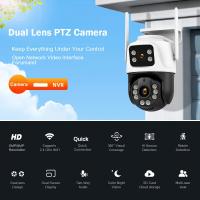 Cámara de Vigilancia WiFi interior,1PC Cámara de Segurad WiFi 4K 8MP, 2PCs Lente de 4MP Total 8MP Doble Lente 2,4 GHz Cámara IP Inalámbrica, Monitoreo de CCTV de Segurad Doméstica, inteligencia Artificial de Seguimiento Humano - details 2