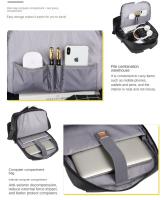 Mochila de viaje de gran capacidad para hombre, bolsa para ordenador portátil de negocios con carga USB, bolso personalizable para exteriores - details 33