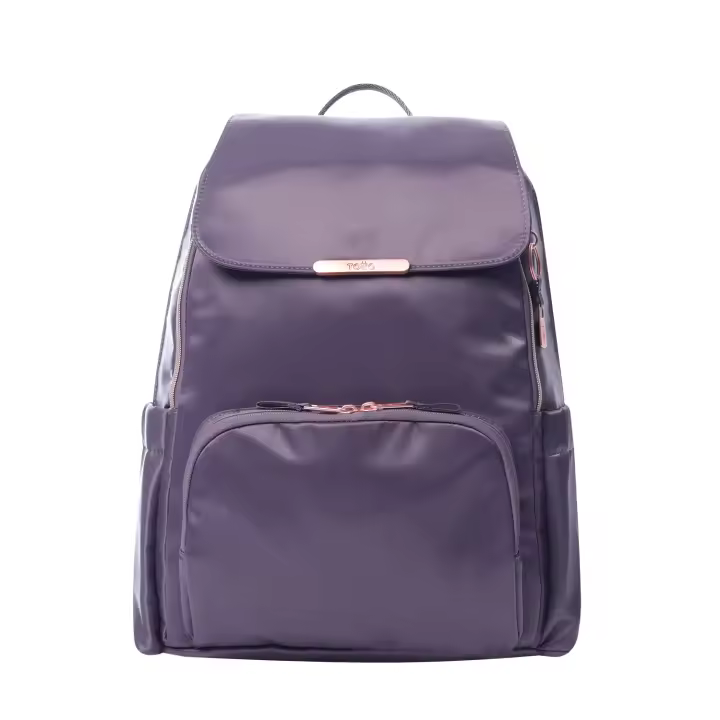 Mochila para Ordenador Portátil de 16 Pulgadas, Modelo Bel, Bolsillo Secreto, 3 Compartimentos, Bolsillos Botella, Bolsillo Objetos Delicados, Correa para Colgar en Maleta, Color Montana Grape - Totto España - 1
