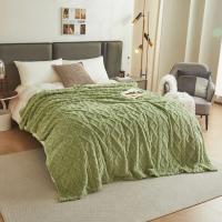 Manta De Tafurong De Poliéster 100% Coral Fleece Para Cama Y Sofá Color Sólido Suave Y Cálida Para Primavera E Invierno Tamaño Varía - details 0