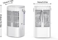 Refrigerador portátil, mini refrigerador de Aire 4 en 1 with Tanque de Agua de 900 ml, 4 velocidades de ventilador, 2 Modos de rociado, ossilación de 90 °, Luces de Colores, temporizador para oficina en casa - details 0