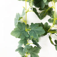 Planta Artificial De Vínculo Colgante 175cm Hojas De Maple Falso Rattan Foliage Ivy Para Decoración De Jardín Bodas Y Hogar - details 5
