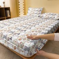 Sábana Ajustable De Poliéster 100% Con Estampado De Animales Divertidos Sábana De Cama Para Dormitorio Excluye Fundas De Almohada - details 2