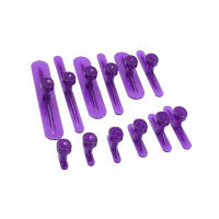 12pcs Herramientas De Eliminación De Aros De Automóvil Profesionales Tablas De Pegamento Para Reparación De Choques Y Huecos En El Coletero - details 0