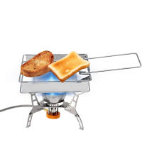 Toaster Plate Plegable De Acero Inoxidable Para Camping Y Senderismo Malla De Soporte Para Pan Y Grill Portátil Uso En Picnics - details 0
