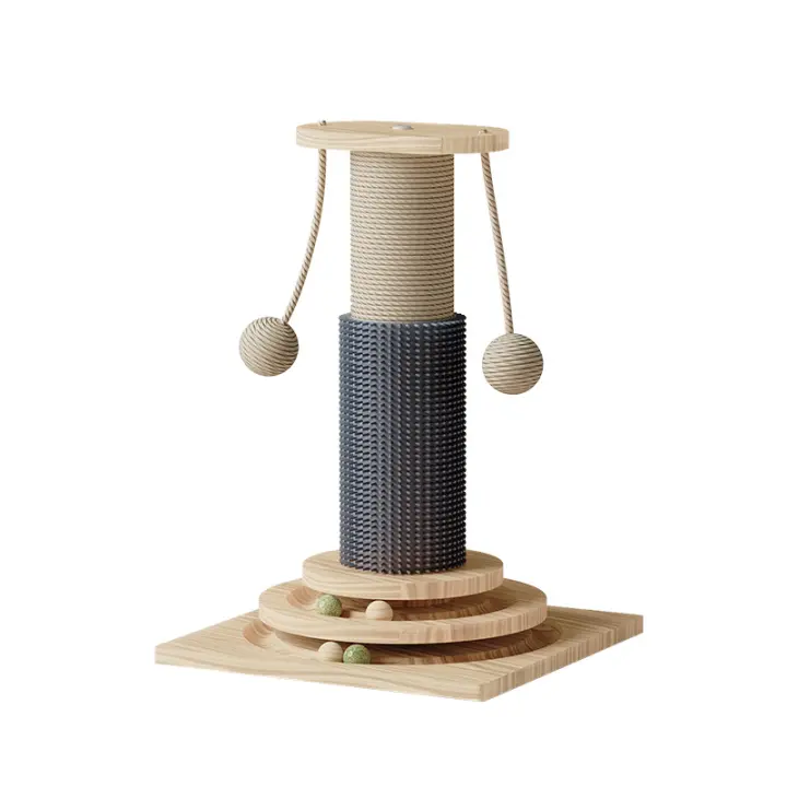 Nueva Juguete Para Gato Torre De Escarabajo Divertida Tablero De Rasguño Duradero Con Sisal Poste Para Gato Supplies - 1