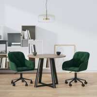 vidaXL Sillas de comedor giratorias 2 uds terciopelo en color Azul/Gris oscuro/Marrón y más | cómodas modernas ergonómicas para comedor cocina salón hogar - details 8