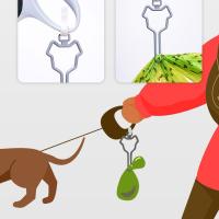 Porta Bolsas De Excremento Para Perro Dispensador De Basura Para Mascotas Libre De Manos Para Caminar Al Aire Libre Fácil De Transportar Clip Para Cachorro - details 7