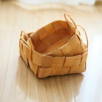 Cesta De Almacenamiento Para Escritorio Hecha De Bambú Tejida a Mano Cesta De Frutas Y Vegetales Con Mango Organizador Decorativo Para Rituales Y Costumbres - details 11