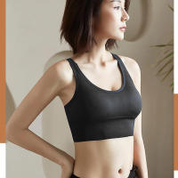 Sujetador Deportivo Sexy Para Mujer Racerback Yoga Fitness Gimnasio Antigolpes Sin Costuras Secado Rápido Top Deportivo Transpirable Y Cómodo - details 13