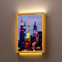 Lámpara De Pared LED De Dibujo De Ciudad Nueva York Fotografía Marco Luz Nocturna Regalo Para Amigos Decoración Del Hogar Luz De Mesa Lámpara De Luna - details 5