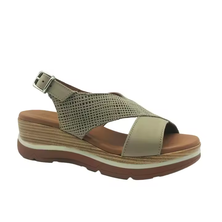 Paula Urban - Sandalias nobuck tiras cruzadas mujer - 1