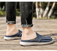 Zapatillas De Verano Para Hombre Clásicas Al Aire Libre Zapatillas De Lazo Ligero Transpirable Pantuflas Casuales Para Interior Material Superior De Lona Suela EVA Talla Verdadera - details 12
