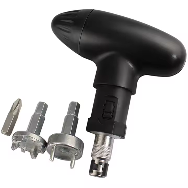 Llave De Tornillo Para Talones De Golf 1pc Set De Herramienta De Ajuste Y Retiro De Zapatos Duradero De Acero Inoxidable Con Mango De Plástico - 1