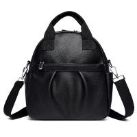 Mochila versátil para mujer, nueva mochila de estudiante de cuero suave de PU, impermeable, de color sólido, sencilla, de gran capacidad. - details 4