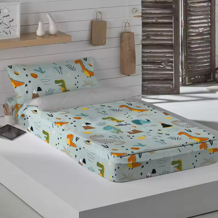 SACO NORDICO INFANTIL 100% ALGODÓN CON RELLENO SAURUS COOL KIDS FABRICADO EN ESPAÑA - 1