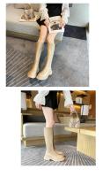 Botas Largas Para Mujer Con Forro Polar Zapatos De Caballero De Otoño E Invierno Européicos Y Americanos Talla 42 - details 27