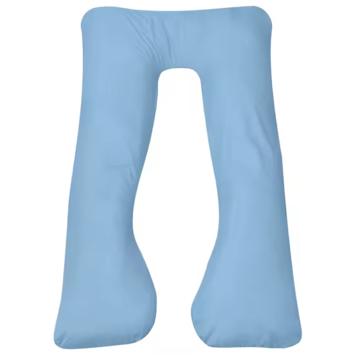 vidaXL Almohada de Embarazo y Lactancia 90x145 cm Forma de U 90x145 cm Color Azul,  Blanco,  Gris y mas - 1