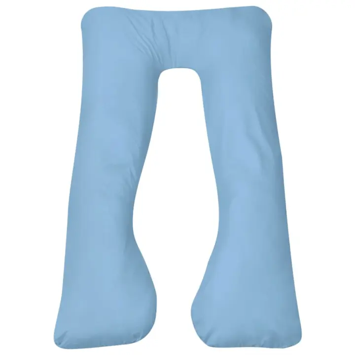 vidaXL Almohada de Embarazo y Lactancia 90x145 cm Forma de U 90x145 cm Color Azul,  Blanco,  Gris y mas - 1