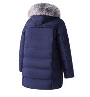 Chaqueta De Algodón Grande Para Hombre Con Collar De Piel Desmontable Abrigo Casual De Invierno Con Capucha Y Capucha Separable - details 7