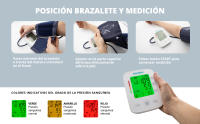 Tensiómetro de Brazo Eléctrico Dígital, Medidor de Presión Arterial en Casa con Memoria para 2 Usuarios y 99 Mediciones - details 2