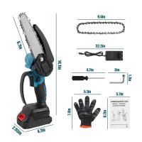 6-Inch Mini Cordless Chainsaw Powerful 20000RPM Electric Saw 21V Rechargeable Handheld Garden Woodworking Cutting Power Tools - details 2