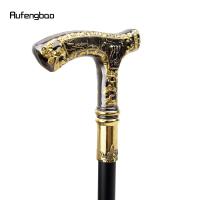 Bastón De Moda Elegante De 90cm Con Manija De Ciervo Dorado Y Negro Decoración De Cosplay Para Hombres Accesorio De Calzado Y Ropa - details 5