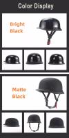 Casco De Motocicleta Vintage Estilo Cruiser Seguridad Retro Para Scooter Medio Tamaño Unisex Material ABS Tamaños Disponibles M L XL XXL - details 9