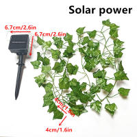Luces De Cadena LED Solar Ivy Vine Con Hojas De Sandía Y Girasol Artificial Decoración De Jardín Al Aire Libre Para Navidad Y Año Nuevo - details 2