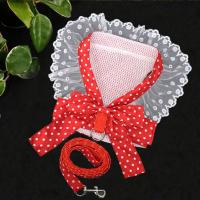 Harnés Para Perros Con Encaje Hermoso Correa Para Gatos Con Lazo Cuerda De Pecho Para Perros Accesorios Para Mascotas Rojo Lazo - details 5