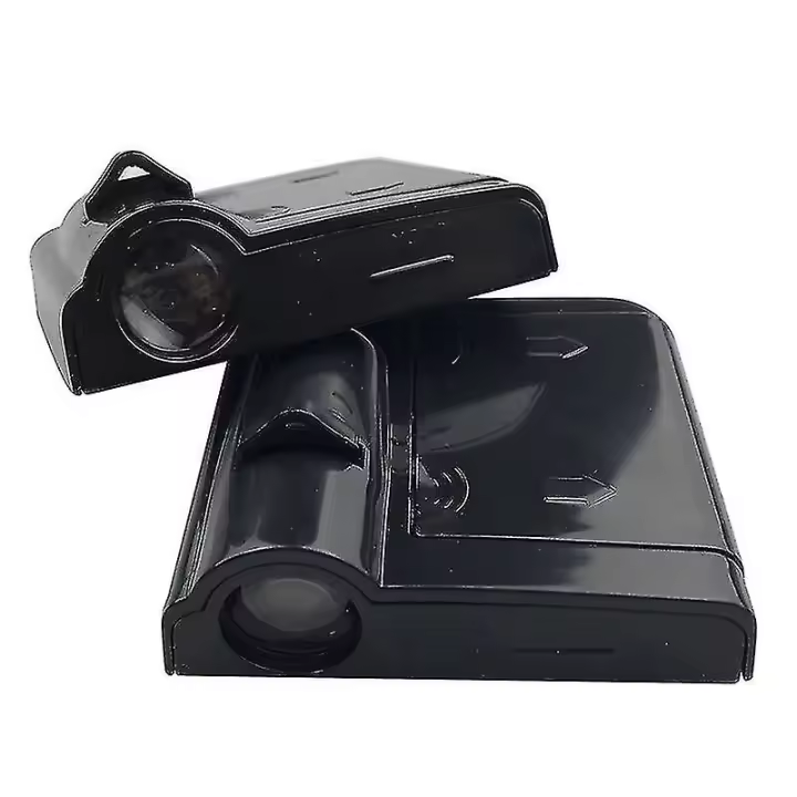 2 Pcs Logo Projector Cordless Car Door Light Punch-free Adhesive Car Brand Logo Projection Lamp Auto - 1