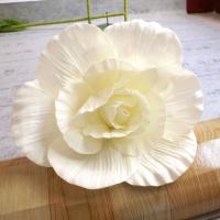 Rosa De Poliéster Gigante 30CM Flores Simulaciónrama Para Decoración De Boda Fondo De Escenario Fiesta Jardín Muralla Carretera - details 6