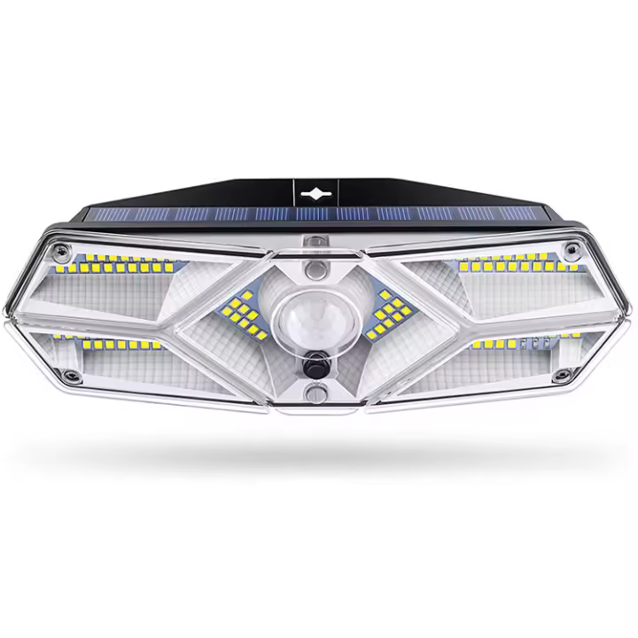 Luz Solar Exterior,【104LED/3 Modos】 con Sensor de Movimiento, 120 ° Angulo de Iluminación, IP65 Impermeable Focos Solar LED - 1