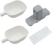 Comedero Cuenco Mascotas - Doble Comida Montaje en Decoración con Soporte Elevado, Comida Perros Gatos Reduce El Dolor, extraible - details 1